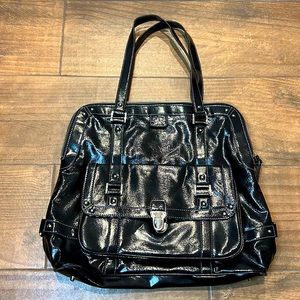 Patent Leather Satchel Bag